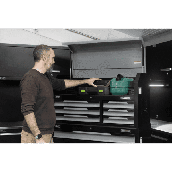Superline Pro® Topchest & Rollcab Combination 12 Drawer & 1 Door Cupboard - Grey