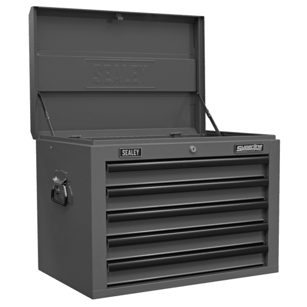 Superline PRO® Topchest 5 Drawer - Grey/Black