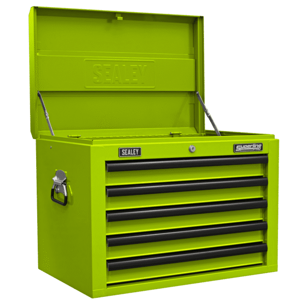 Superline PRO® Topchest 5 Drawer - Green/Black