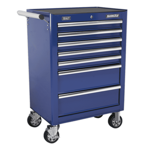 Superline PRO® Rollcab 7 Drawer - Blue