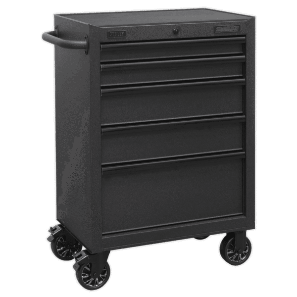 Superline PRO® Black Edition Rollcab with 5 Soft Close Drawers 680mm