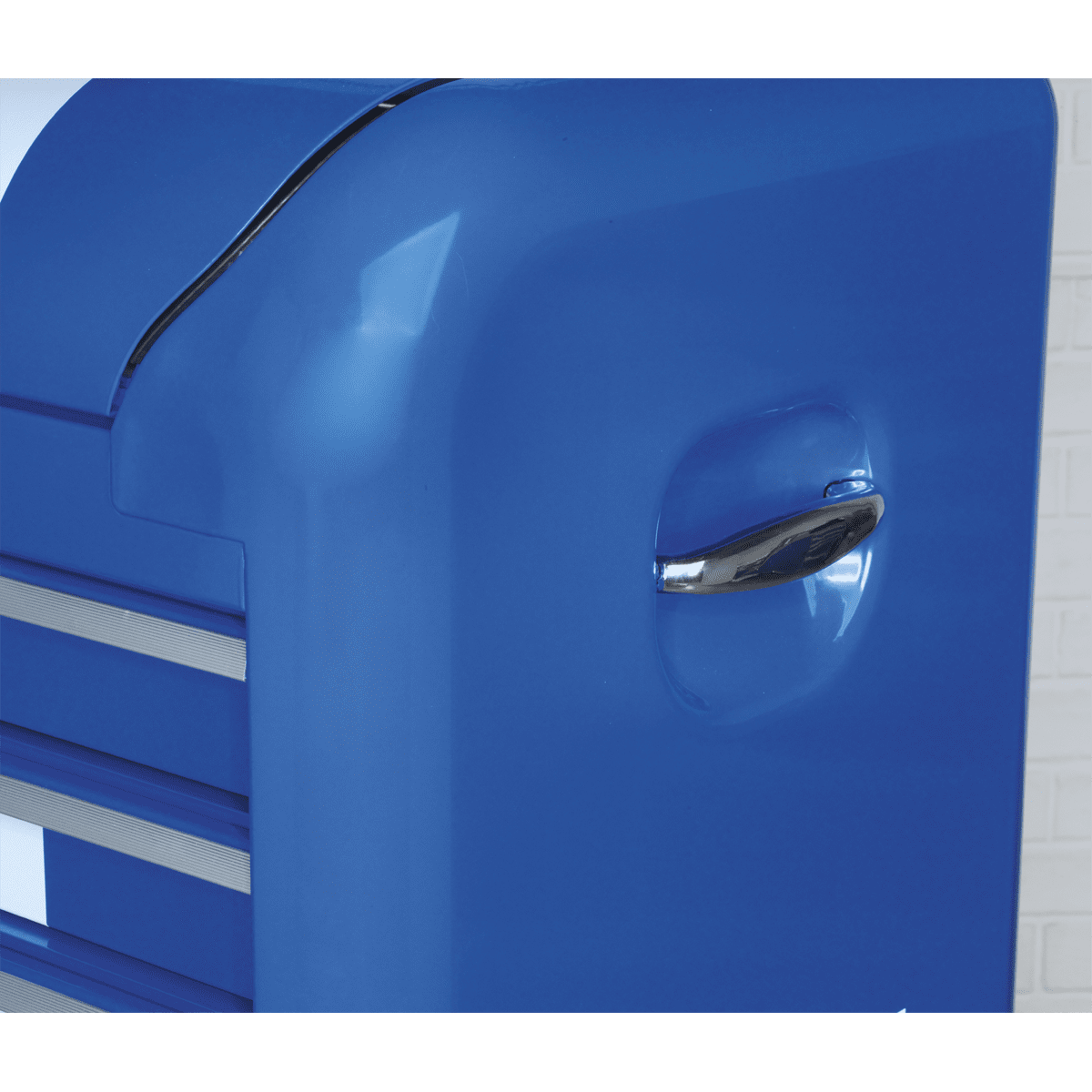 Premier™ Retro Style Topchest 4 Drawer - Blue with White Stripes - Image 8