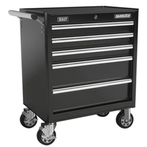 Superline PRO® Rollcab 5 Drawer - Black