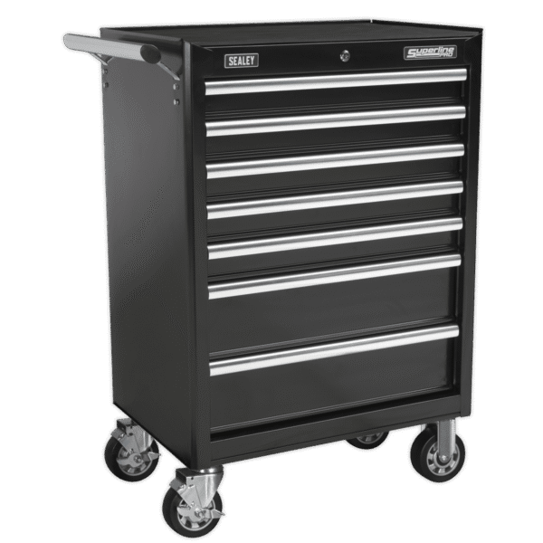 Superline PRO® Rollcab 7 Drawer - Black