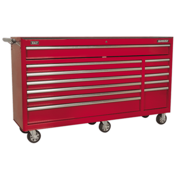 Superline PRO® Rollcab 12 Drawer - Red