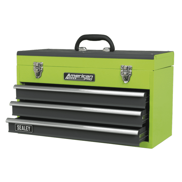 American PRO® Tool Chest 3 Drawer - Green/Grey