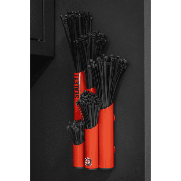 Large Magnetic Cable Tie Holder - Red