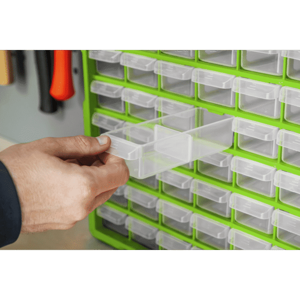 Cabinet Box 60 Drawer - Green/Black