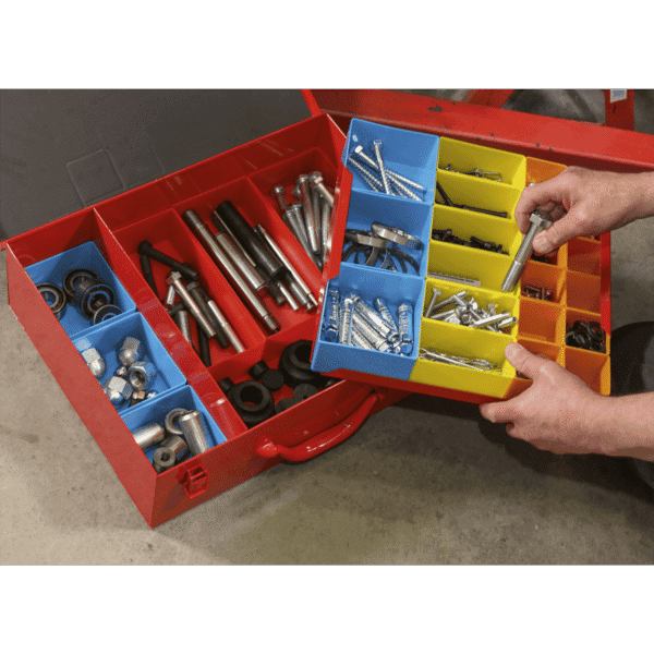 2-Layer Metal Case with 27 Storage Bins