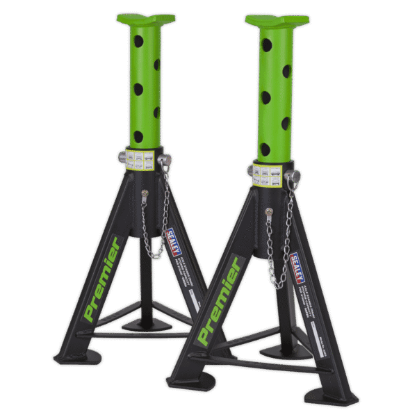 Premier Axle Stands (Pair) 6 Tonne Capacity per Stand - Green