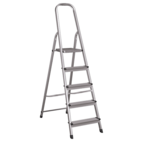 Step Ladder 5-Tread Aluminium - EN 131