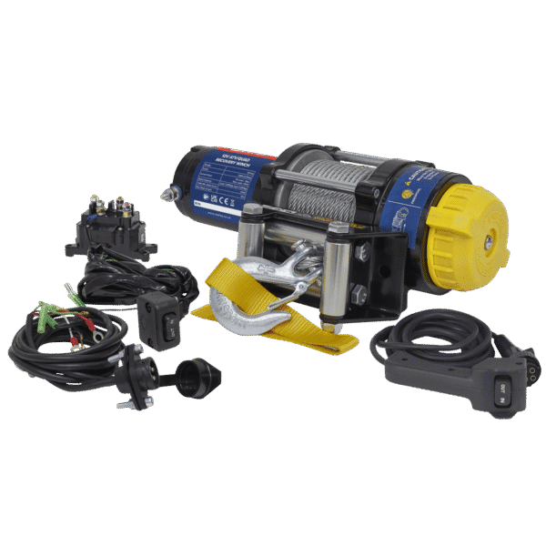 ATV/Quad Recovery Winch 1135kg (2500lb) Line Pull 12V