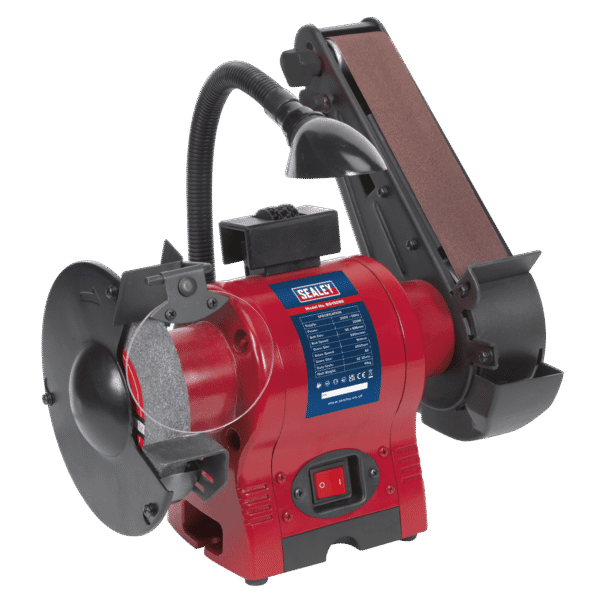 150mm Bench Grinder with 50mm Belt Sander & Worklight 250W/230V