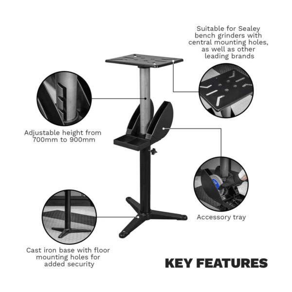 Adjustable Bench Grinder Stand