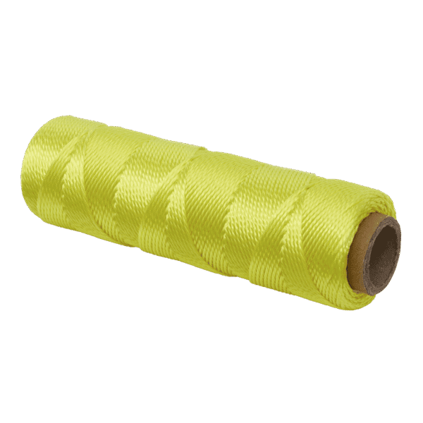 Braided Nylon Brick Line 76m - Yellow