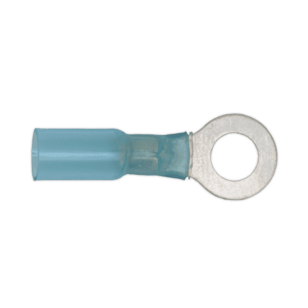 Heat Shrink Ring Terminal 8.4mm, Blue - Pack of 25