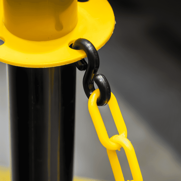 Plastic Chain 25m x 6mm - Black/Yellow