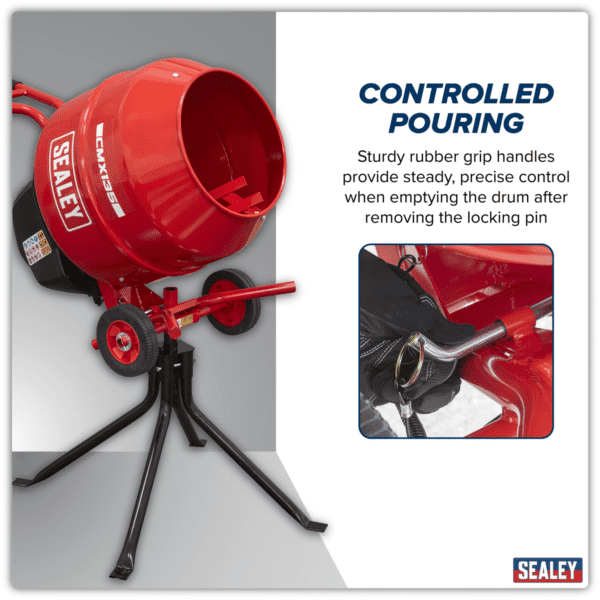 135L Cement Mixer with Stand 550W