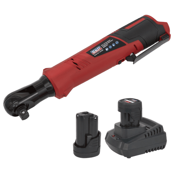 SV12 Series 1/2"Sq Drive Cordless Ratchet Wrench Kit 12V 2Ah - 2 Batteries