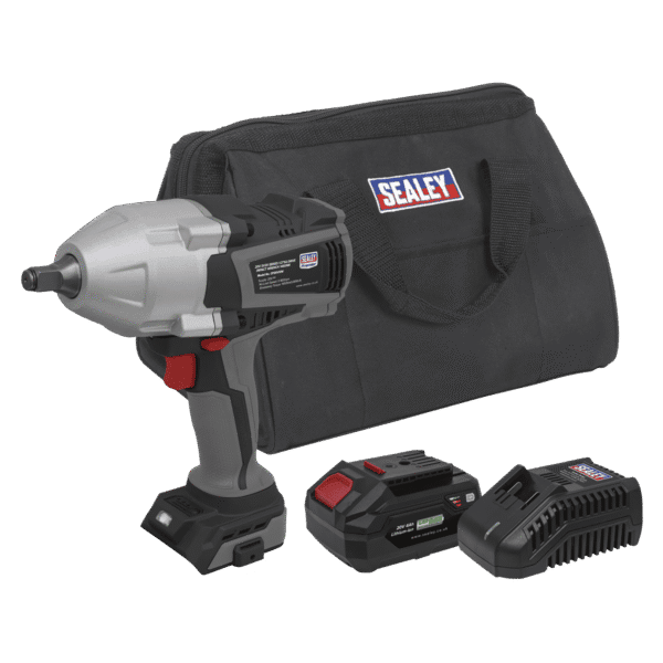 Premier SV20 Series 1/2"Sq Drive Impact Wrench Kit 20V 4Ah