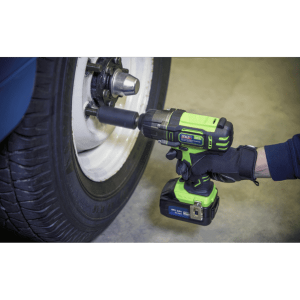 Trolley Jack & Cordless Impact Wrench Combo - Green