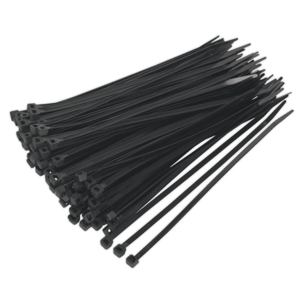 Cable Tie 200 x 4.8mm, Black - Pack of 100