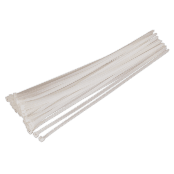 Cable Tie 450 x 7.6mm, White - Pack of 50