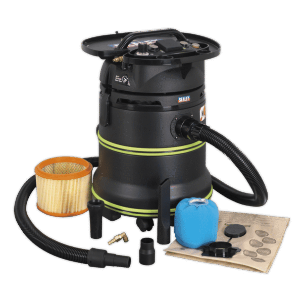 M Class Dust-Free Industrial Wet & Dry Vacuum Cleaner 35L with Autostart for Air/Electric Power Tools 1000W/230V