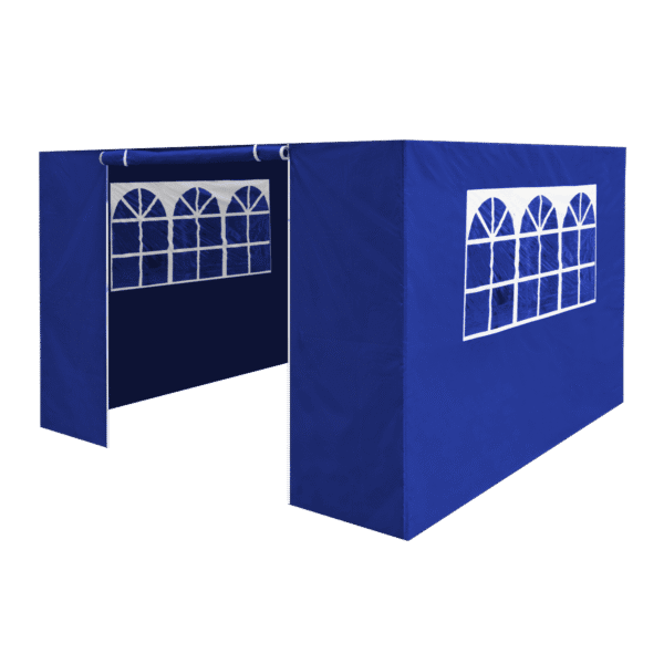 Dellonda Premium Gazebo/Marquee Side Walls/Doors/Windows, Fits 3 x 3m Models - Blue