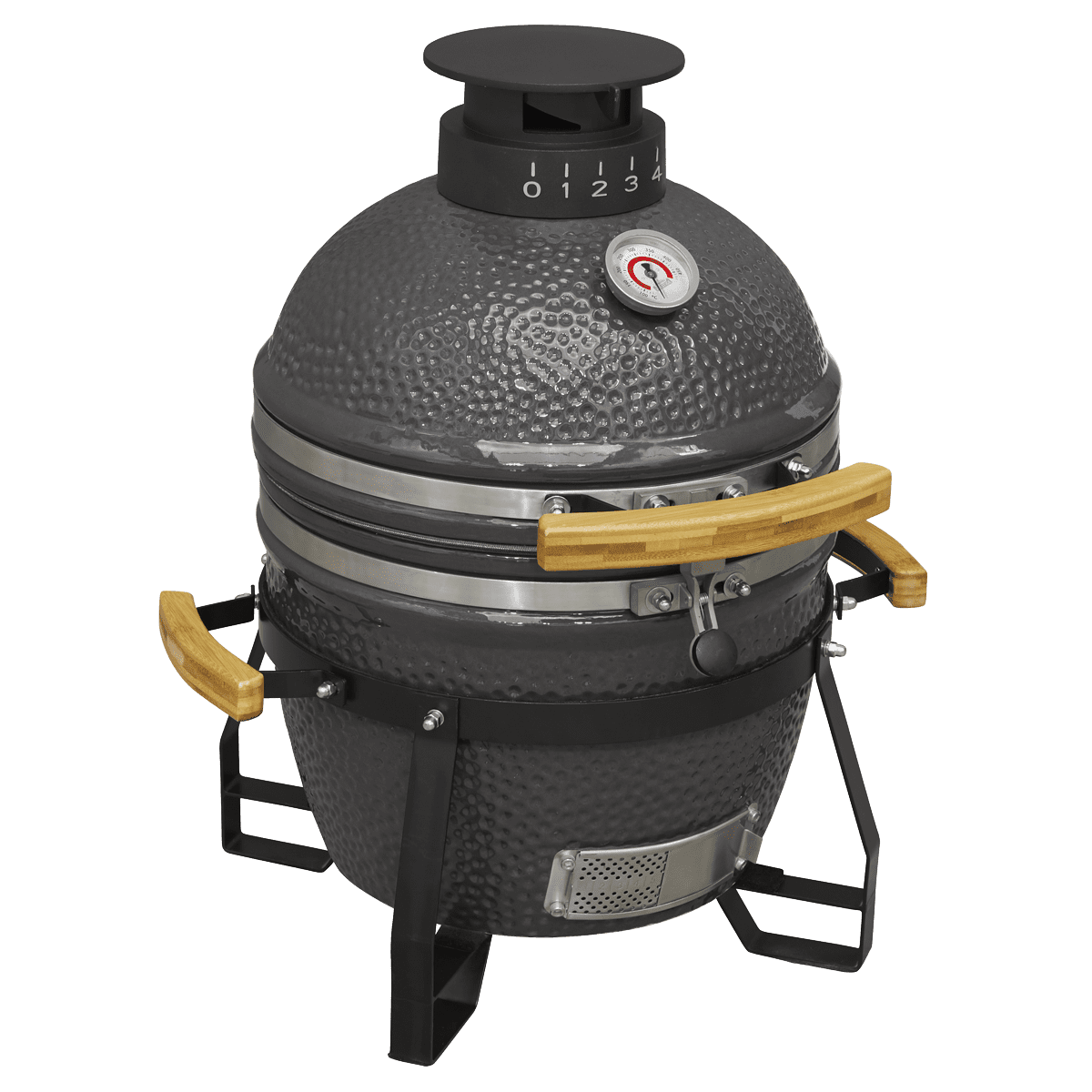 Dellonda Deluxe 16"(40cm) Ceramic Kamado Style BBQ