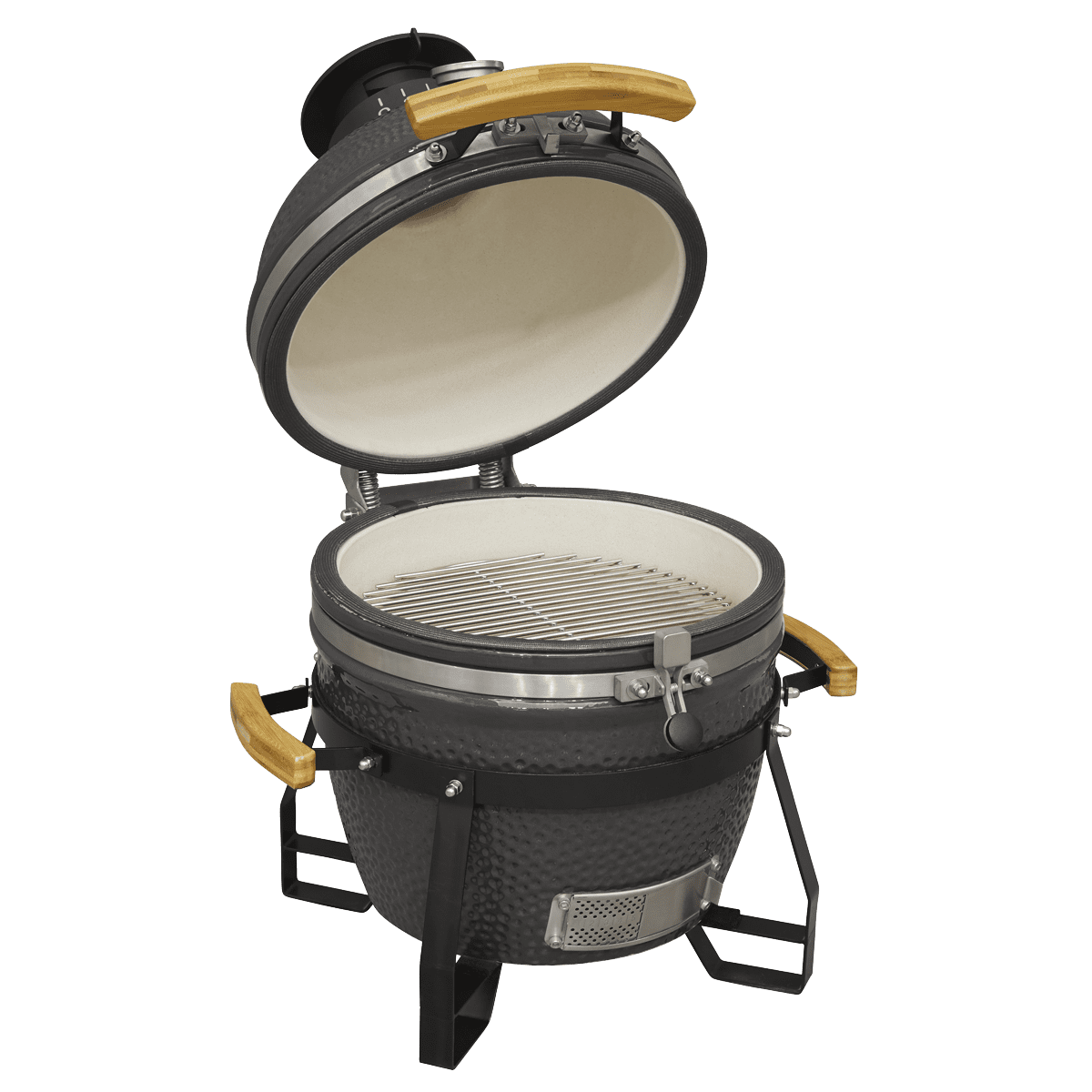 Dellonda Deluxe 16"(40cm) Ceramic Kamado Style BBQ - Image 6