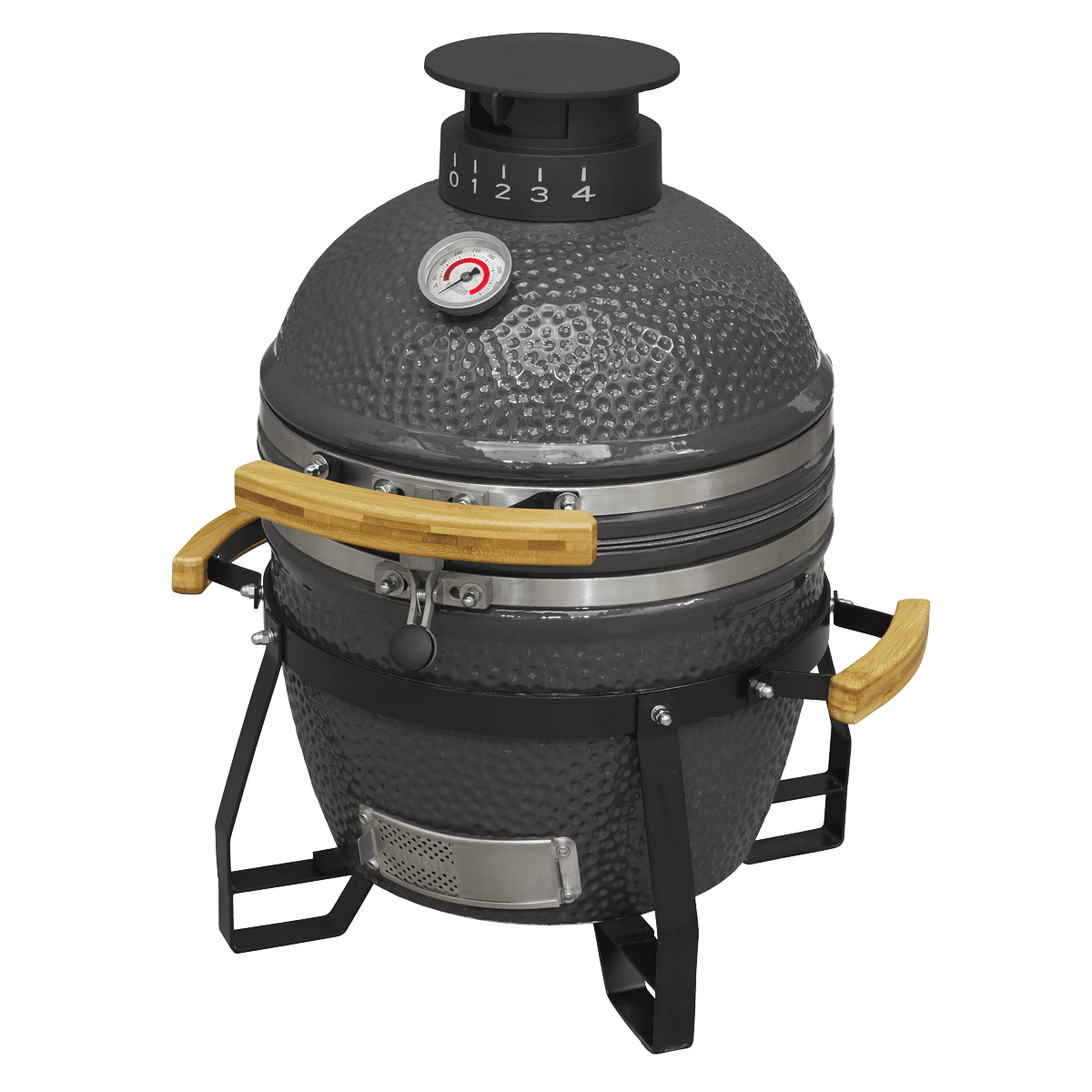 Dellonda Deluxe 16"(40cm) Ceramic Kamado Style BBQ - Image 4