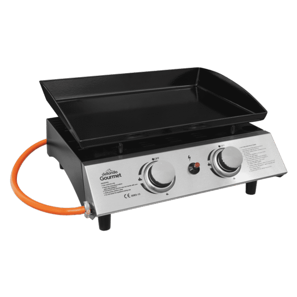 Dellonda 2 Burner Portable Gas Plancha