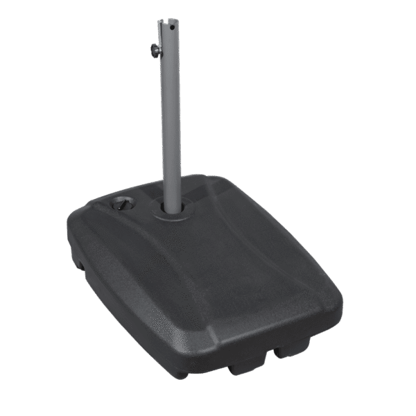 Dellonda Fillable Parasol Base with Wheels, Water/Sand Fill 60L