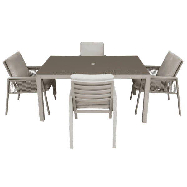 Dellonda Fusion Outdoor Dining Set 5pc
