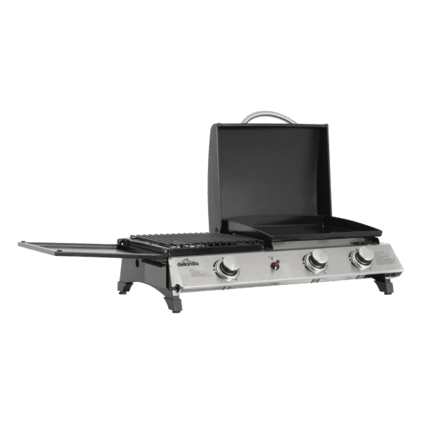 Dellonda 3 Burner Stainless Steel Portable Gas Plancha/Grill 8.5kW