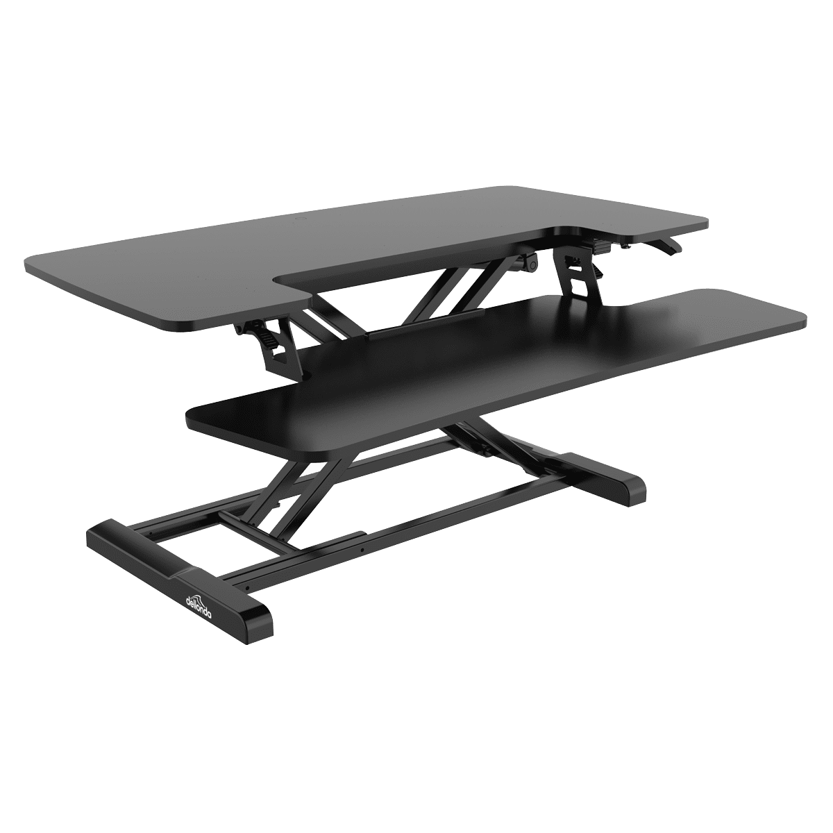Dellonda 89cm Adjustable-Height Standing Desk Riser 15kg Capacity