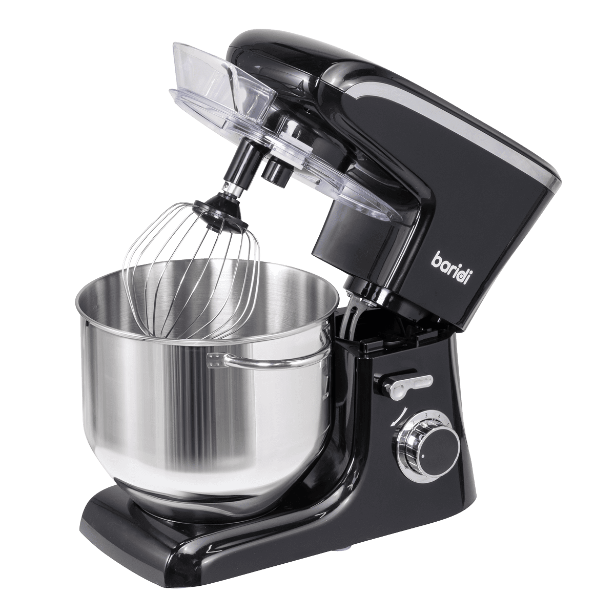 Baridi 1800W Stand Mixer with Accessories 8L - Black - Image 4