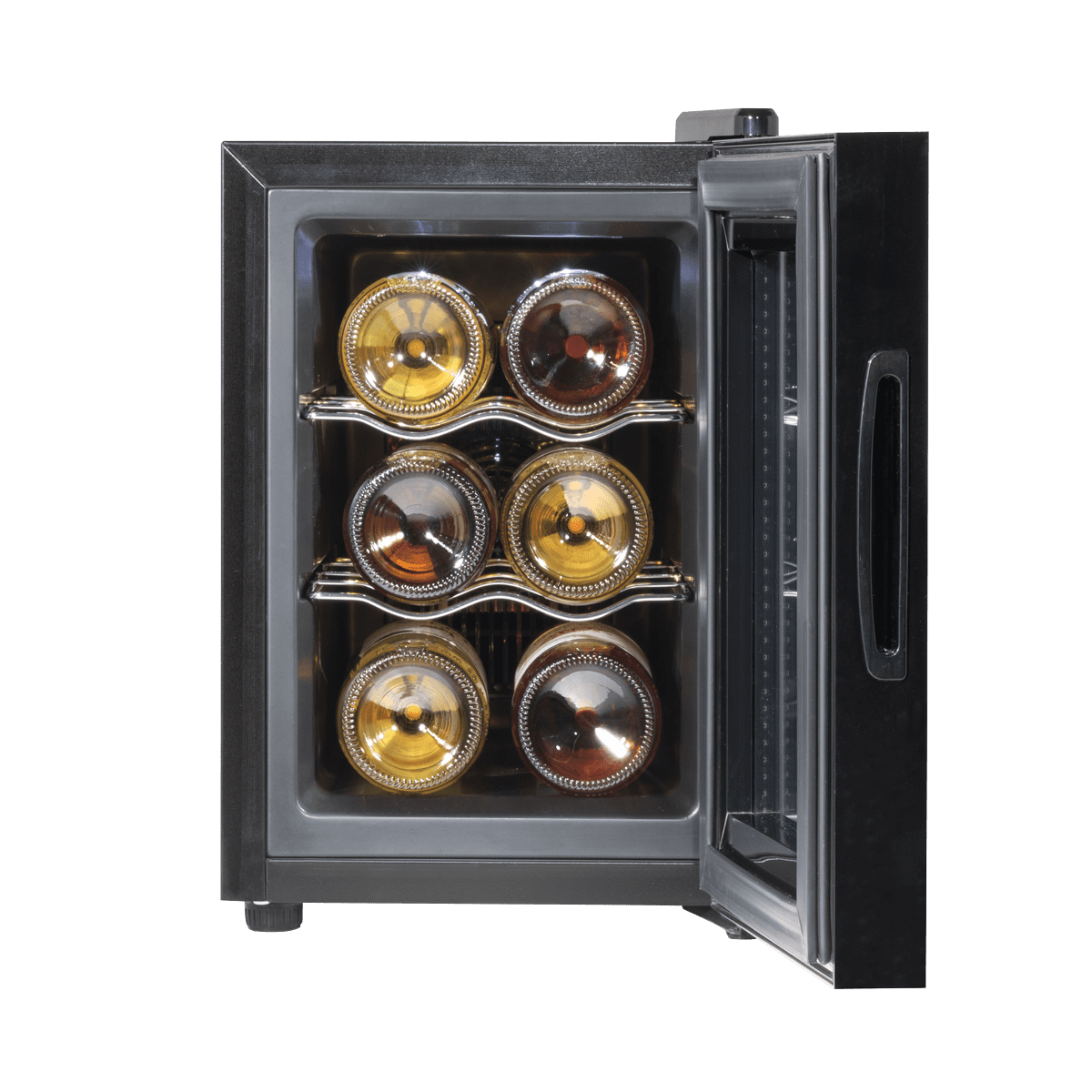 Baridi 6 Bottle Thermoelectric Tabletop Wine Cooler with Touch Control - Black - Image 8