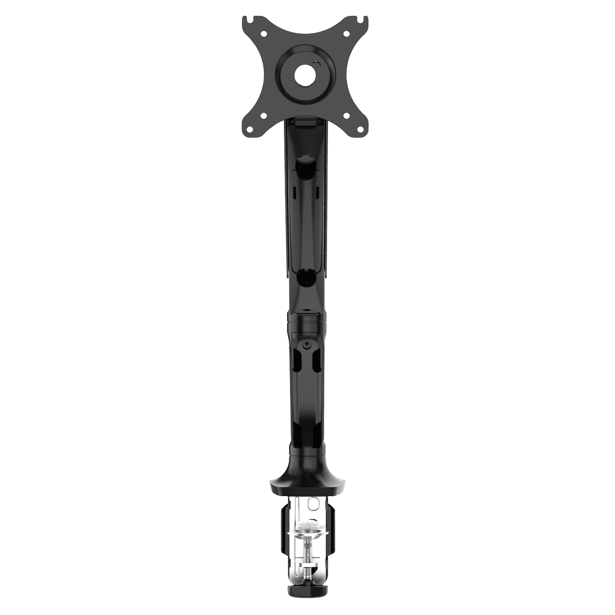 Dellonda Adjustable Single Monitor Arm with 360° Rotation - Black - Image 3