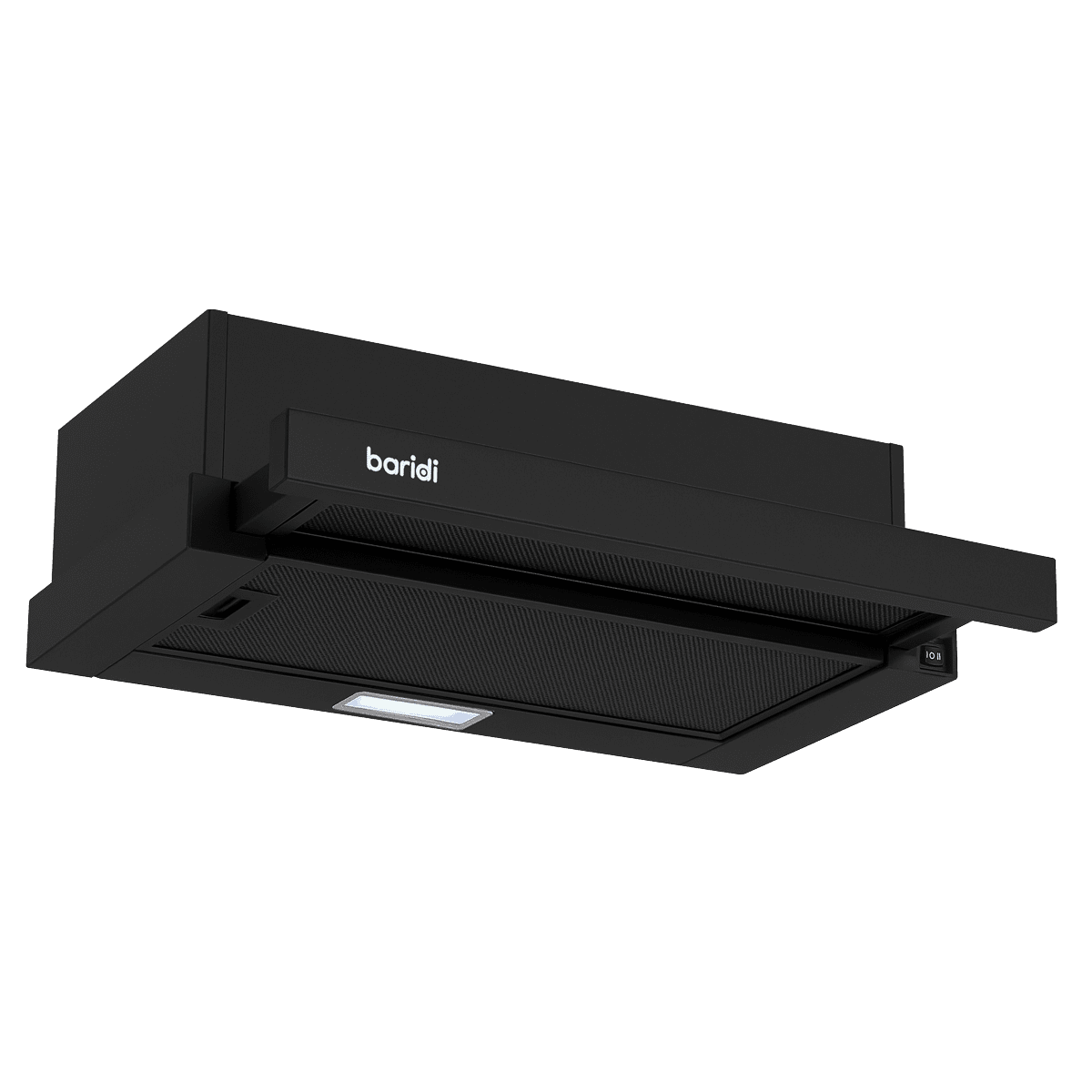 Baridi Telescopic Cooker Hood with Aluminium Filters 60cm - Black - Image 14