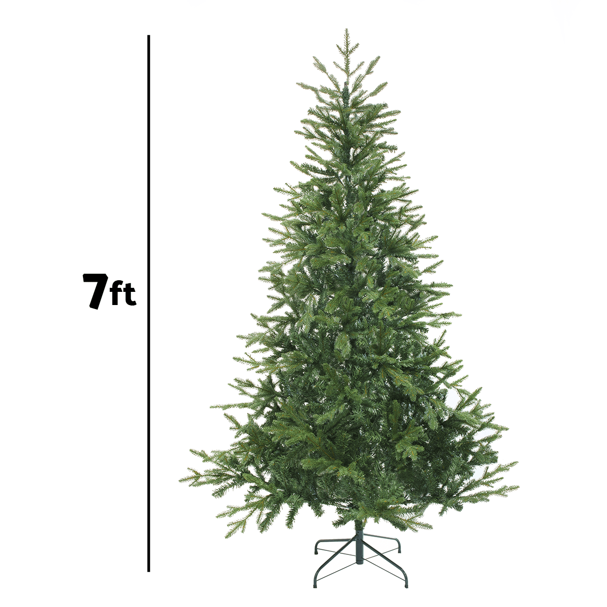 Dellonda Artificial Hinged Christmas Tree 7ft(210cm) - Image 10