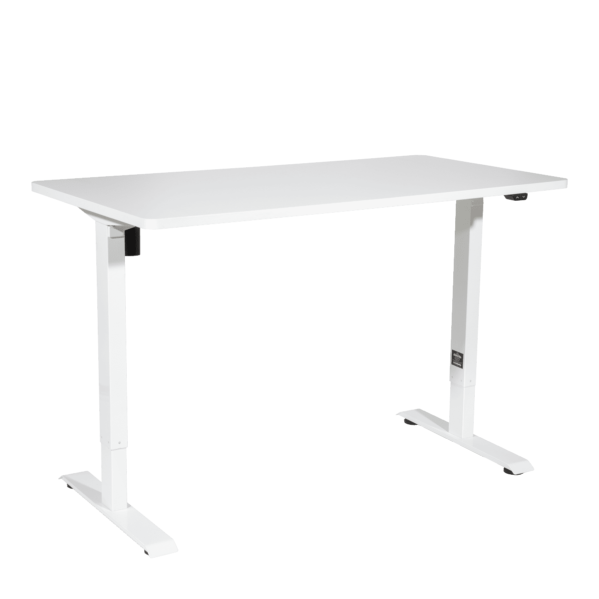 Dellonda Single Motor Ultra-Quiet Adjustable-Height Electric Sit/Stand Desk - White Desktop