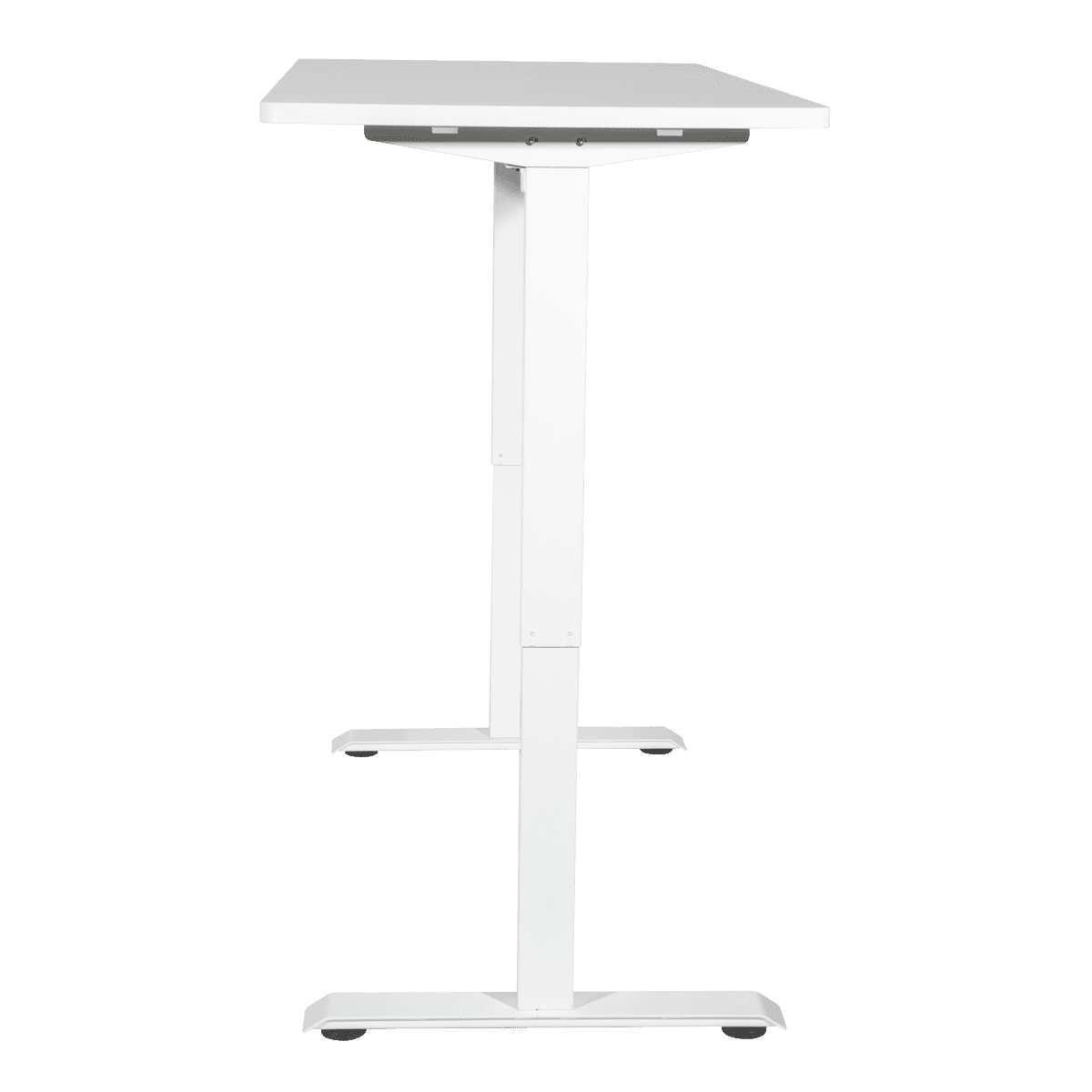 Dellonda Single Motor Ultra-Quiet Adjustable-Height Electric Sit/Stand Desk - White Desktop - Image 3