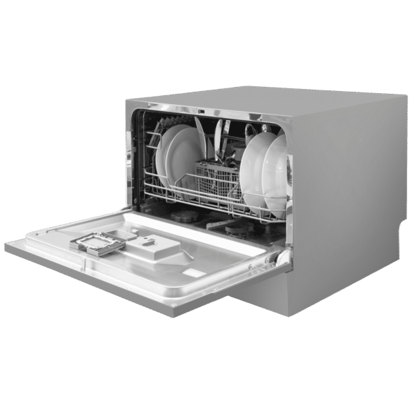 Baridi Tabletop Dishwasher 6 Place Settings 6.5L Capacity - Silver