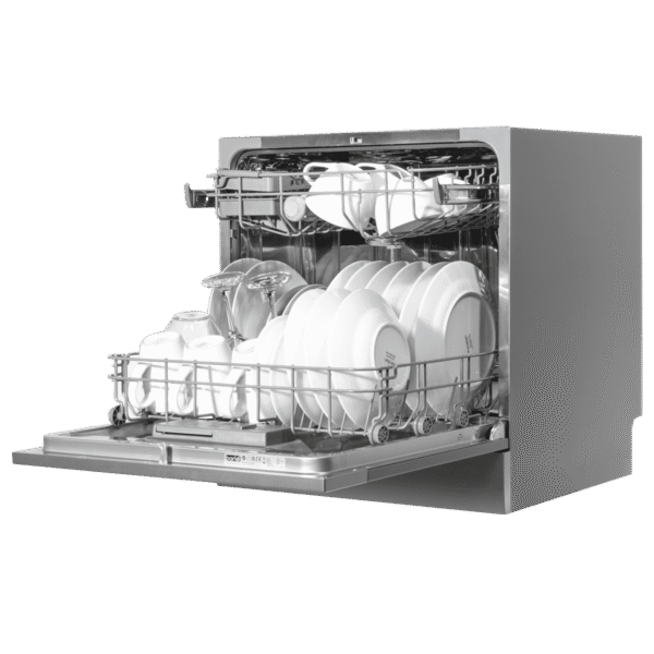 Baridi Tabletop Dishwasher 8 Place Settings 8L Capacity - Silver