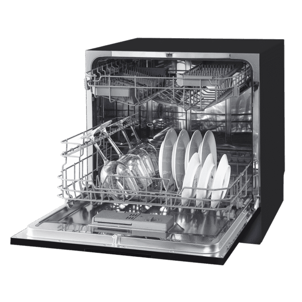 Baridi Tabletop Dishwasher 8 Place Settings 8L Capacity - Black