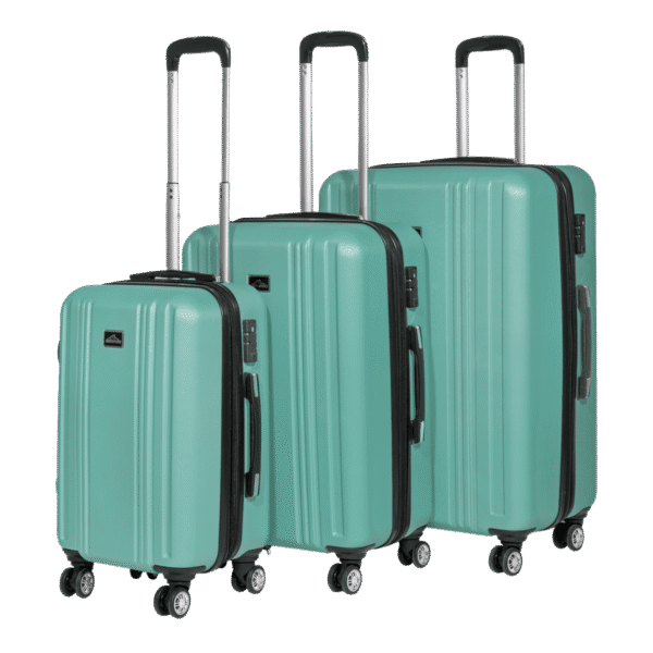 Dellonda Lightweight ABS Luggage Set with TSA Lock - Teal
