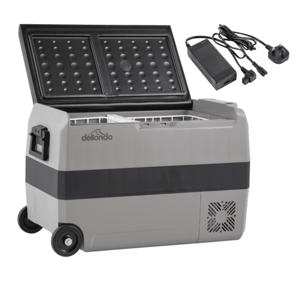 Dellonda Portable Fridge Freezer/Cool Box with LED Display & AC/DC 230V Adaptor 50L