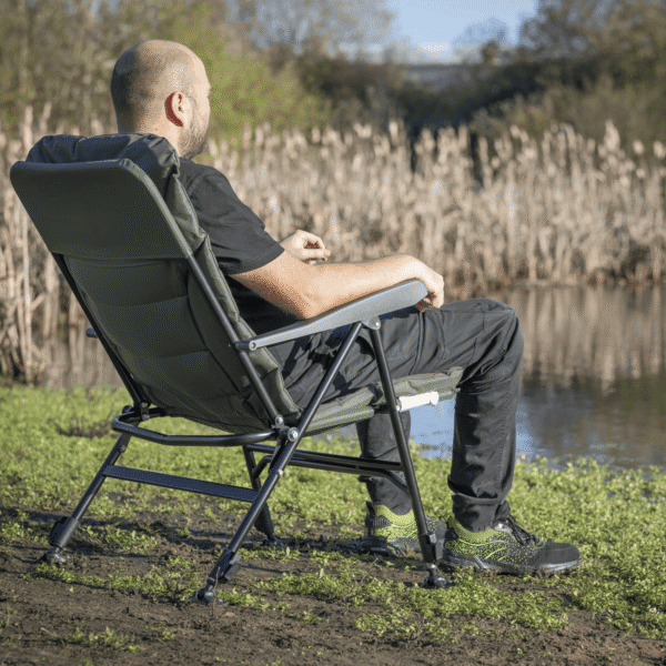 Dellonda Portable Reclining Chair with Armrests
